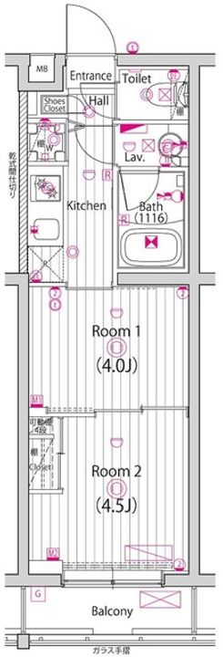 ガーラ・ヒルズ氷川台の間取り