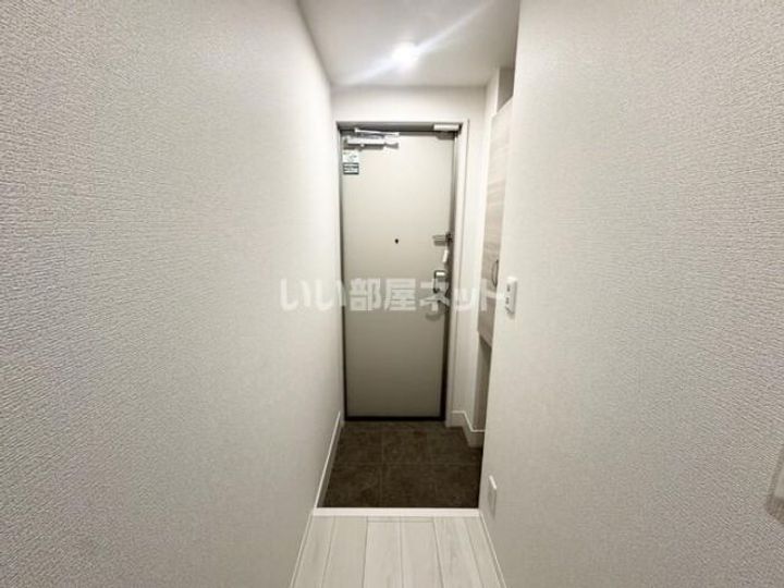 栃木県宇都宮市平松本町(アパート)の賃貸物件の玄関