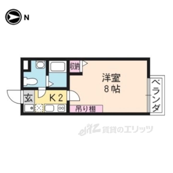 フラッティ上七軒の間取り