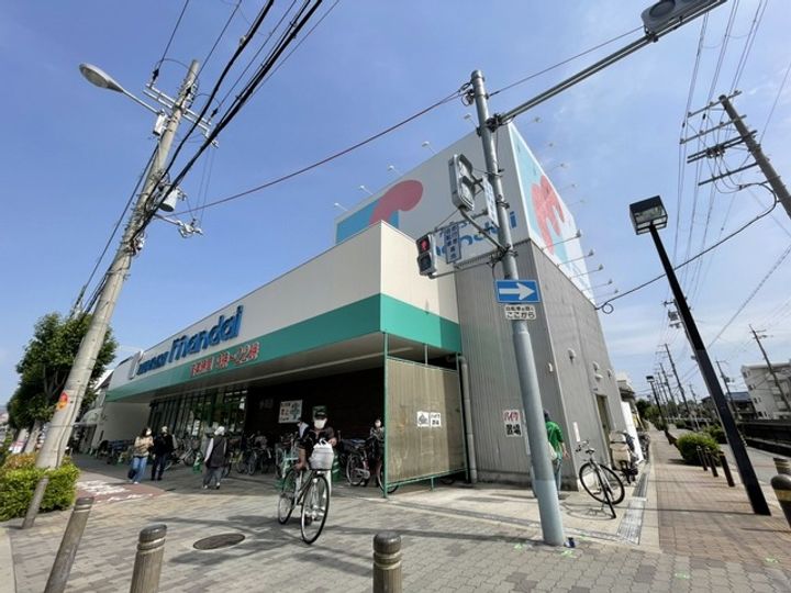 大阪府大阪市東住吉区田辺3(アパート)の賃貸物件の周辺