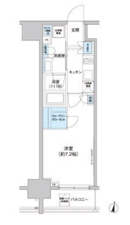 東京都新宿区北新宿1(マンション)の賃貸物件の間取り