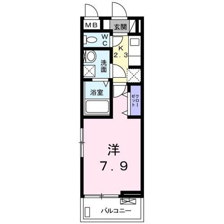 マリオ高松北の間取り
