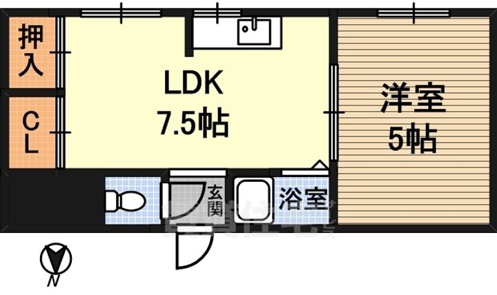 東三国第一マンションの間取り