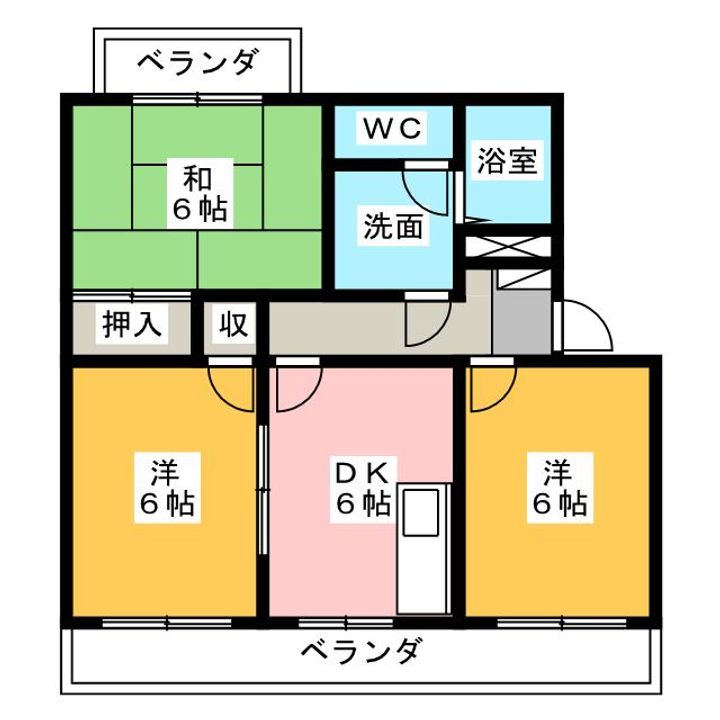 プレミールMの間取り