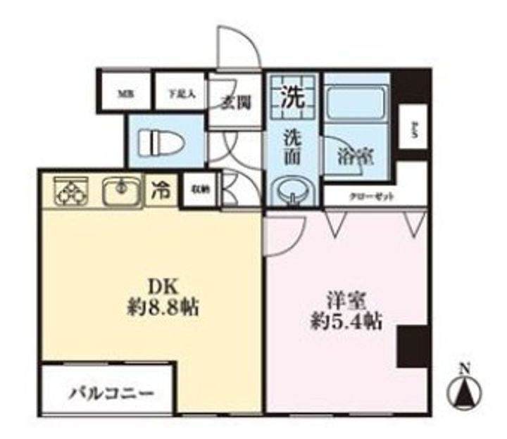 亀戸天神東スカイマンションの間取り