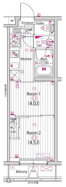 ガーラ・ヒルズ氷川台の間取り