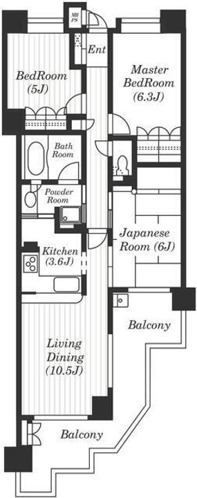クリオ湘南田浦参番館の間取り