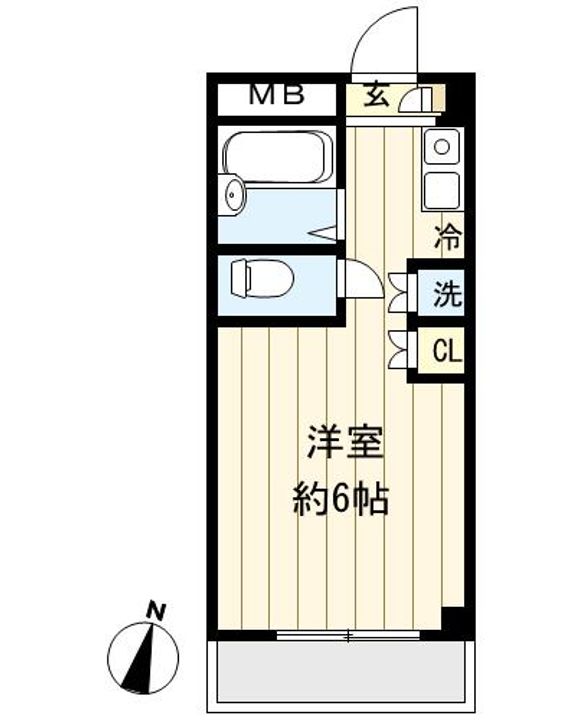 東京都文京区本駒込1(マンション)の賃貸物件の間取り