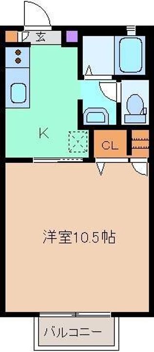 セゾンフローラ Gの間取り