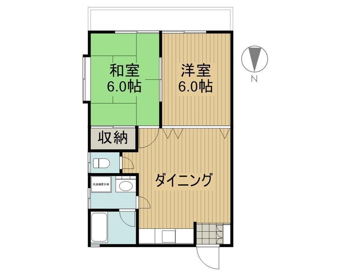 コーポスズキAの間取り