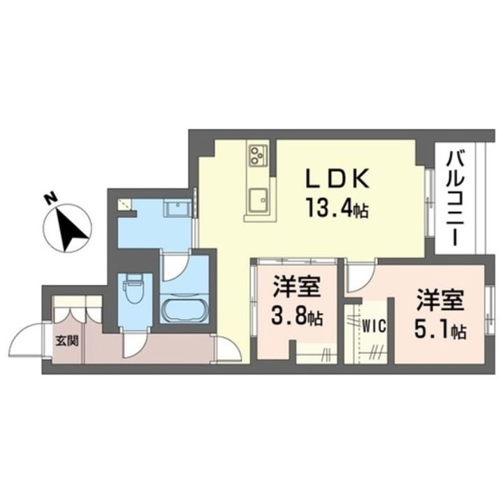 シャーメゾンシリウスの間取り