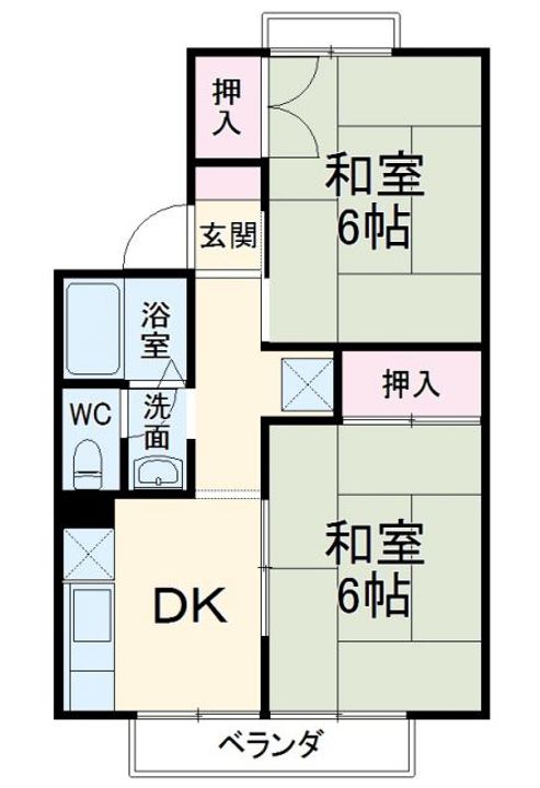 セジュール桂坂の間取り