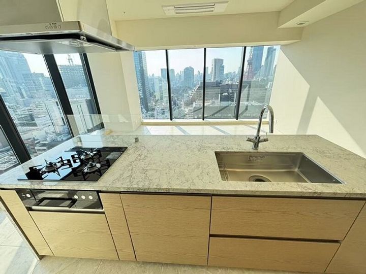 東京都港区浜松町2(マンション)の賃貸物件のキッチン