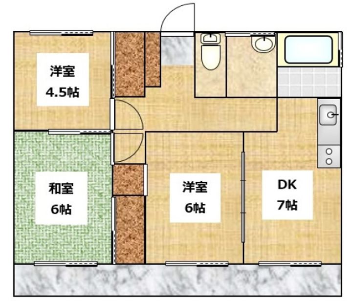 ナーリー若葉の間取り