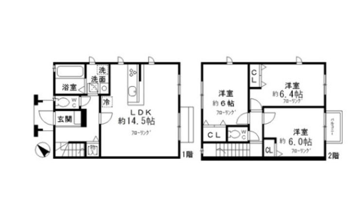 東京都世田谷区宇奈根3(一戸建)の賃貸物件の間取り