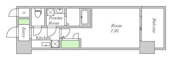 アーデン谷町の間取り