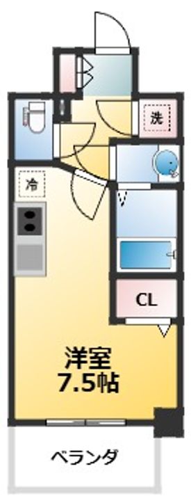 大阪府大阪市西淀川区姫里2(マンション)の賃貸物件の間取り