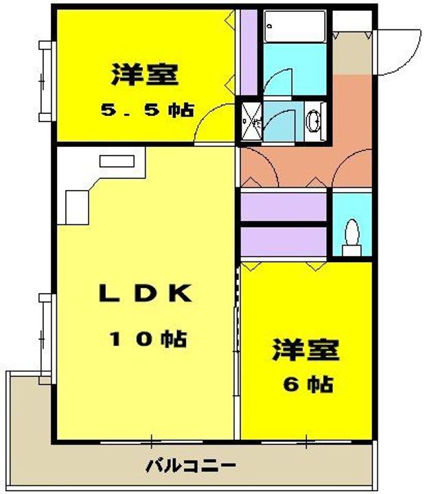 サンパレス鷹匠の間取り