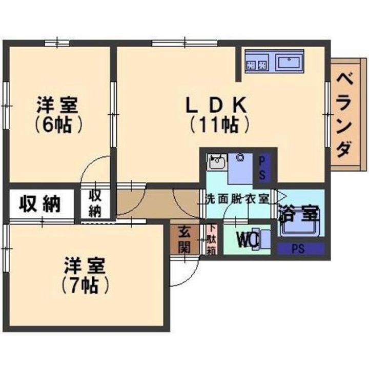 エテルニテ西金沢の間取り