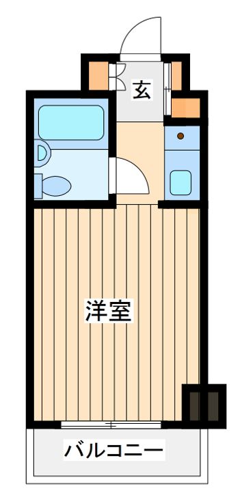 ホーユウコンフォルト岸谷の間取り