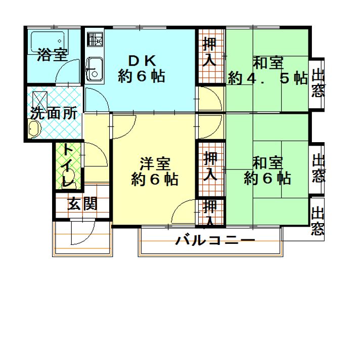 メゾンホガキの間取り