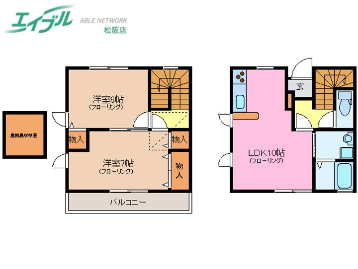 三重県松阪市中万町(一戸建)の賃貸物件の間取り