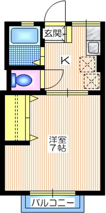 神奈川県藤沢市辻堂新町2(アパート)の賃貸物件の間取り
