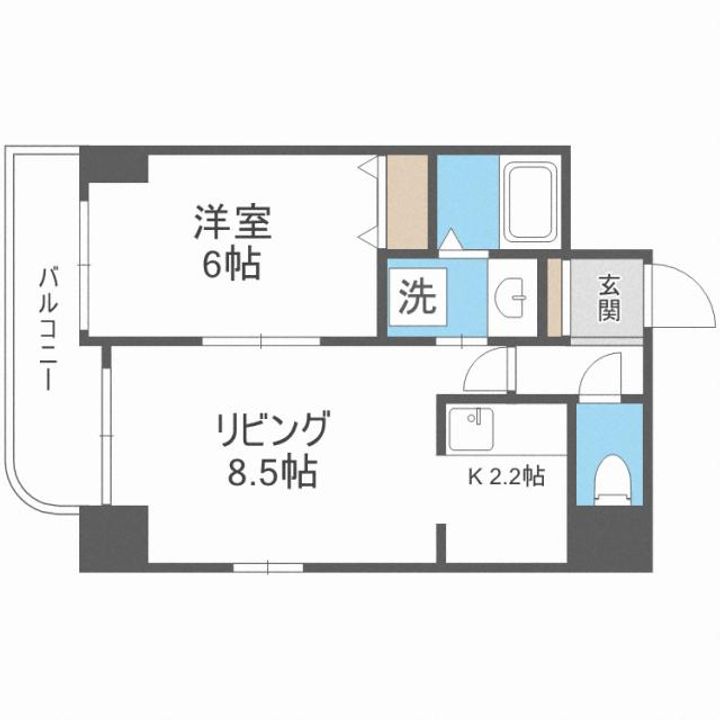 ティアラN6の間取り