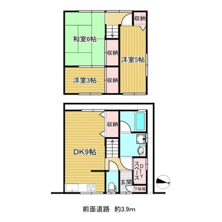 大阪府寝屋川市木田町(一戸建)の賃貸物件の間取り