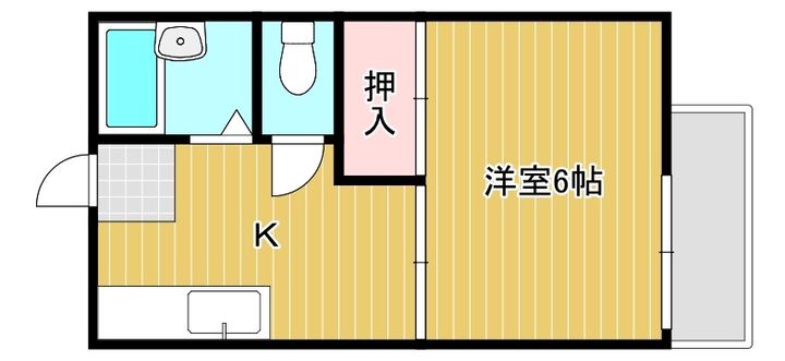 スカイハイツ Iの間取り