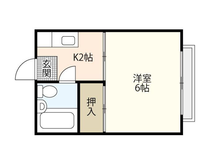 アレイ牛田の間取り