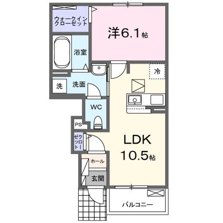 千葉県野田市山崎貝塚町(アパート)の賃貸物件の間取り