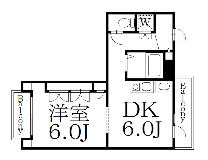 東京都中野区中央3(マンション)の賃貸物件の間取り