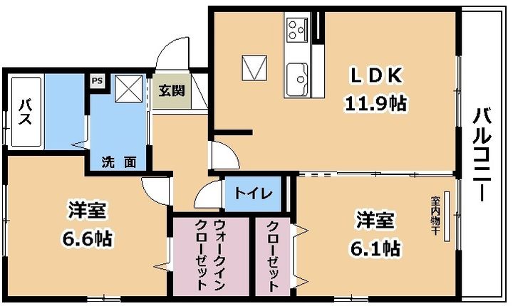 アルタ青地ビューの間取り