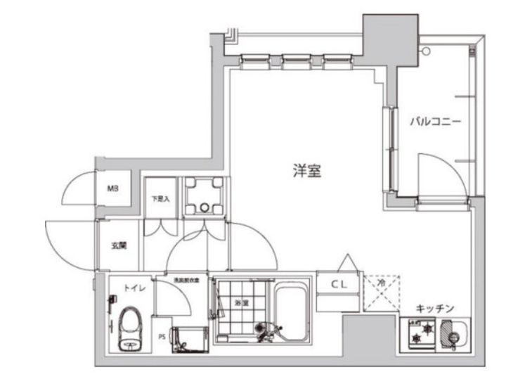 東京都新宿区原町3(マンション)の賃貸物件の間取り
