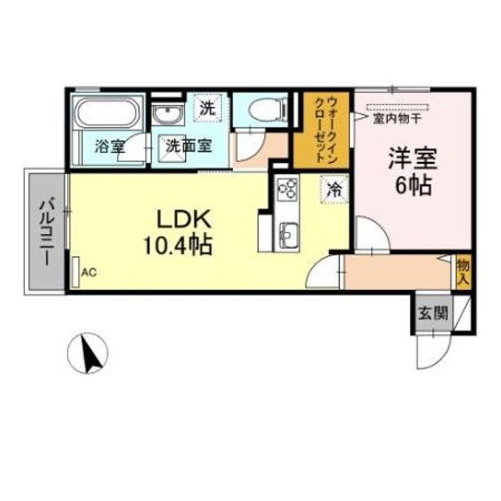 フォーサイト ウエスト B棟の間取り