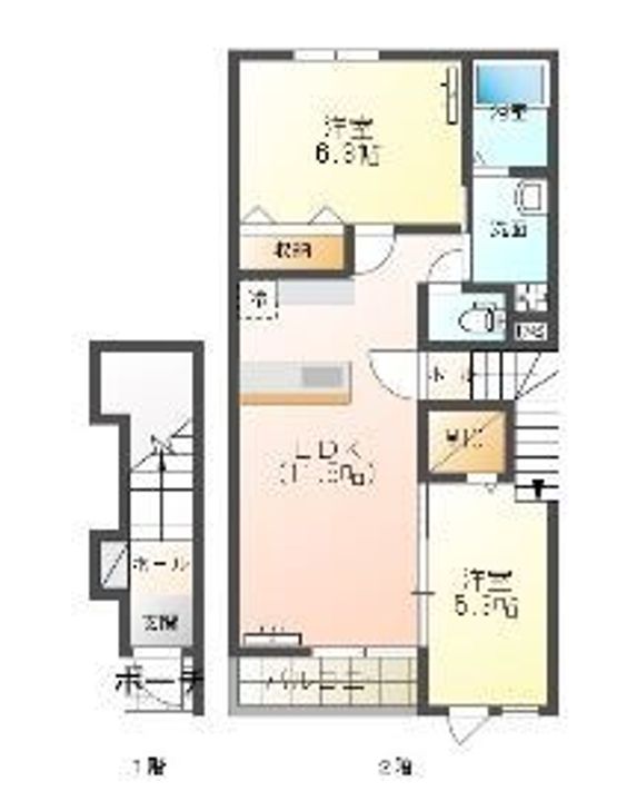 カーサエドウィンの間取り