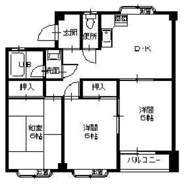 桜マンションの間取り