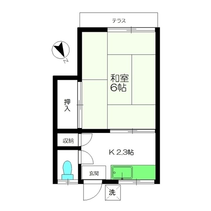 長栄荘の間取り