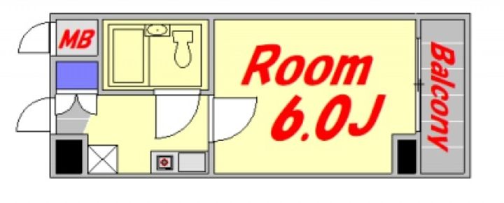 広島県広島市西区中広町3(マンション)の賃貸物件の間取り