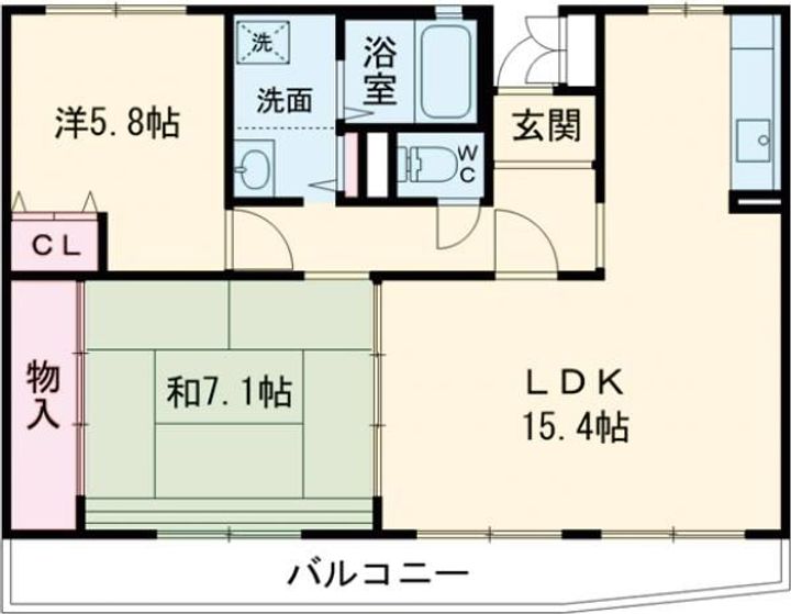 エルナス江戸川の間取り