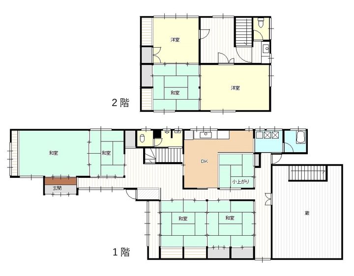 新潟県新発田市中央町3(一戸建)の賃貸物件の間取り