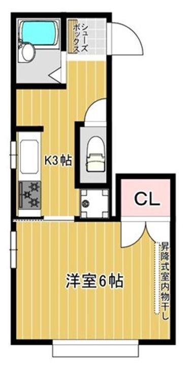 北村ハイツの間取り