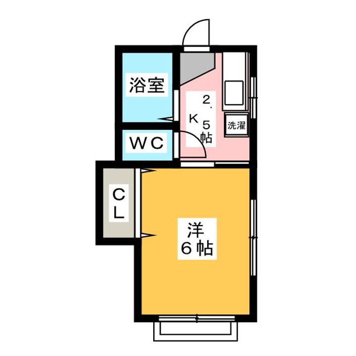 小原コーポ2の間取り