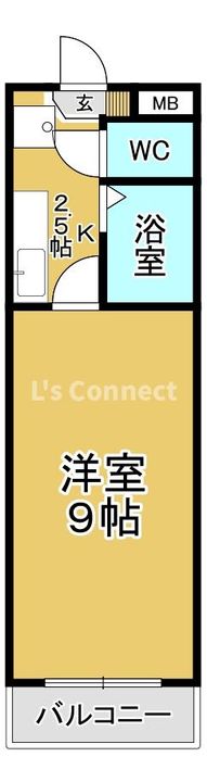 ベルシティ七北田の間取り