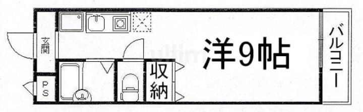 エフキューブ洛南の間取り