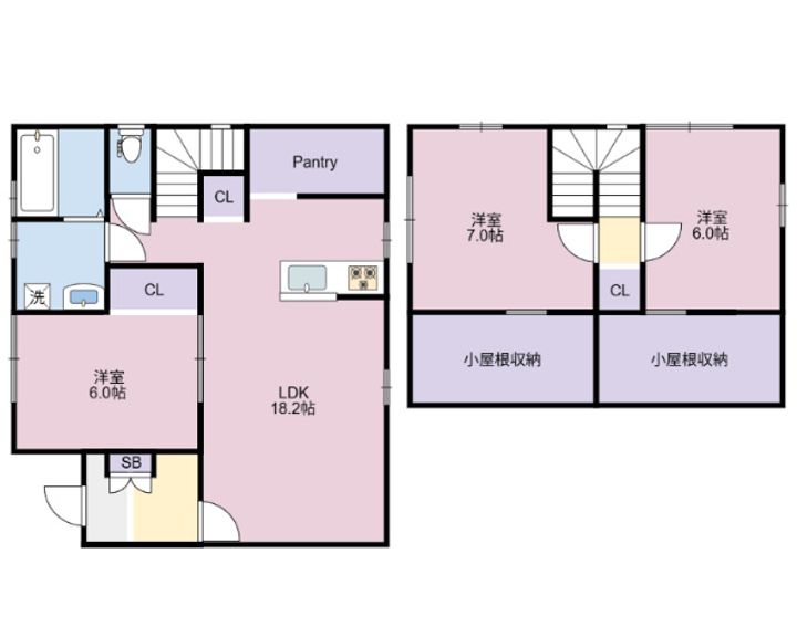 徳島県徳島市応神町吉成字轟(一戸建)の賃貸物件の間取り