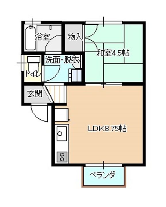 メゾンシャルムB棟の間取り