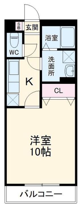アムール MIYAMAの間取り