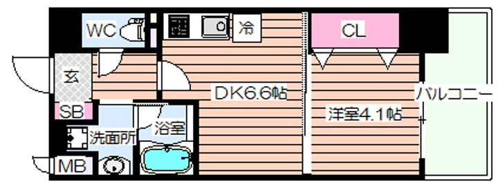 アザレア梅田の間取り